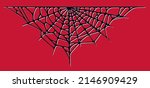 spider web isolated on red... | Shutterstock .eps vector #2146909429