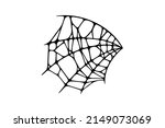 spider web isolated on white... | Shutterstock .eps vector #2149073069