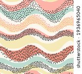 wavy seamless pattern in modern ... | Shutterstock .eps vector #1936965040