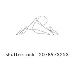 abstract mountain range... | Shutterstock .eps vector #2078973253