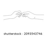 hand  love  fingers  couple ... | Shutterstock .eps vector #2093543746