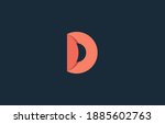 folded alphabet letters od  do... | Shutterstock .eps vector #1885602763