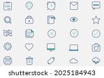 set of creative minimal outline ... | Shutterstock .eps vector #2025184943