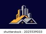 luxury big height real estate... | Shutterstock .eps vector #2025539033