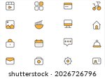 set of modern outline abstract... | Shutterstock .eps vector #2026726796