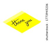 thank you handwritten... | Shutterstock . vector #1773945236