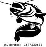 Catfish Logo. A unique Catfish Vector template. Great For Catfish Fishing Activity. 