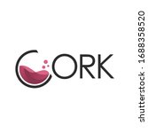 cork wine logo design vector | Shutterstock .eps vector #1688358520