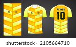 yellow sports shirt jersey... | Shutterstock .eps vector #2105664710