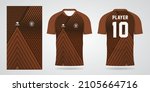 brown sports shirt jersey... | Shutterstock .eps vector #2105664716