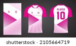 pink sports shirt jersey design ... | Shutterstock .eps vector #2105664719