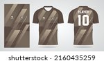 brown football jersey sport... | Shutterstock .eps vector #2160435259