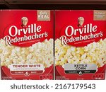 Small photo of Grovetown, Ga USA - 05 27 22: Retail store Orville Redenbachers popcorn variety