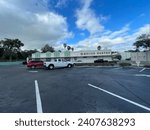 Small photo of Lakeland, Fla USA 12 31 23: Downtown Lakeland Florida Vintage retail strip mall Waller Centre