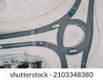 Street Intersection In Winter ...