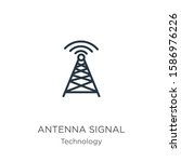Antenna Signal Icon Vector....