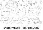  floral hand drawn vector... | Shutterstock .eps vector #1801889089