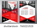 business brochure. flyer design.... | Shutterstock .eps vector #763221523