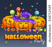 halloween party  | Shutterstock .eps vector #318712439