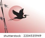 a flying heron bird  stork ...