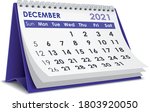 3d Desktop Calendar December...