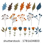 big fall autumn bundle. set of... | Shutterstock .eps vector #1781634803