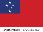 samoa flag vector graphic.... | Shutterstock .eps vector #1770187469