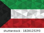 low poly kuwait flag vector... | Shutterstock .eps vector #1828125293