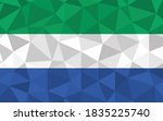 low poly sierra leone flag... | Shutterstock .eps vector #1835225740