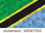 low poly tanzania flag vector... | Shutterstock .eps vector #1835677333