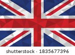 low poly united kingdom flag... | Shutterstock .eps vector #1835677396