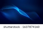 dot blue wave light screen... | Shutterstock . vector #1637874160