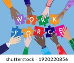 workforce  human resources... | Shutterstock .eps vector #1920220856