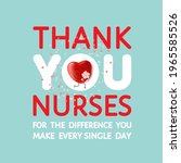 thank you nurses for the... | Shutterstock .eps vector #1965585526