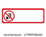 do not eat or drink sign. no... | Shutterstock .eps vector #1798938640