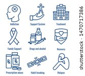 drug   alcohol dependency icon... | Shutterstock .eps vector #1470717386