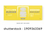 food menu banner social media... | Shutterstock .eps vector #1909363369