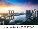 Aerial View Of Singapore...