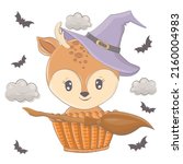 halloween illustration of a... | Shutterstock .eps vector #2160004983