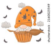 halloween illustration of a... | Shutterstock .eps vector #2160025549