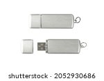 Usb flash drive mockup isolated ...