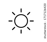 sun icon. black line brightness ... | Shutterstock .eps vector #1717126420