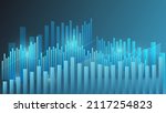 bar chart on blue background.... | Shutterstock .eps vector #2117254823