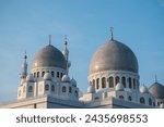 Small photo of Solo, Indonesia - September 26th 2023 - Photo of The Sheikh Zayed Grand Mosque, is a mosque in Solo, Indonesia, which is a smaller replica of the grand mosque in Abu Dhabi