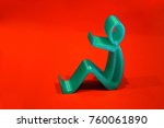 abstract isolated object of a... | Shutterstock . vector #760061890