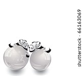 white christmas bulbs with... | Shutterstock .eps vector #66163069