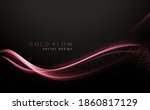 abstract shiny color gold wave... | Shutterstock .eps vector #1860817129