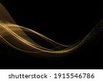 abstract shiny color gold wave... | Shutterstock .eps vector #1915546786