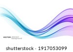 vector blue color abstract wave ... | Shutterstock .eps vector #1917053099
