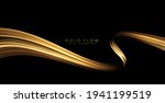 abstract shiny color gold wave... | Shutterstock .eps vector #1941199519
